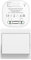 Aovrlcx RF433 Self Powered Wireless Light Switch Button Remote Kinetic Wireless Light Switch Kit Radio Wall Switches Lighting Fixtures Battery Free (EU 1Gang 1V1 L)