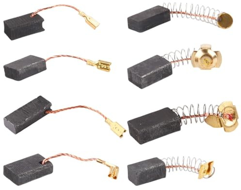 8 PCS Balai De Charbon Balai Charbon Moteur Electrique Brosse Carbone Rechange Universel Charbon pour Perceuse, alais de Carbone de Remplacement d'Outil Charbon Moteur Electrique Générique (8 Tailles)