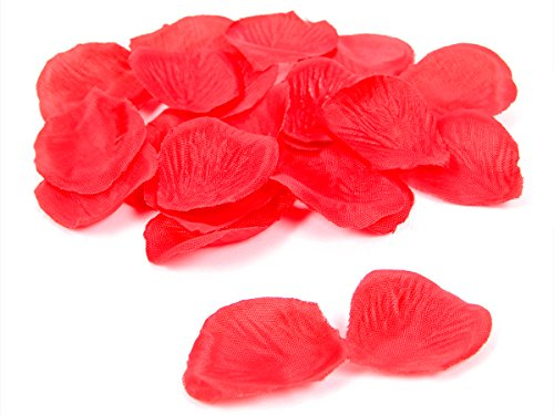 1000 stück Alsino® Rosenblätter, künstliche Rosen-blütenblätter rot