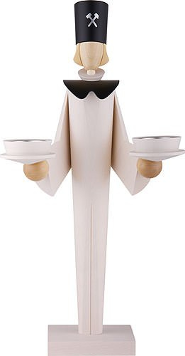 KWO Olbernhau 20541 Bergmann, 42 cm, weiß