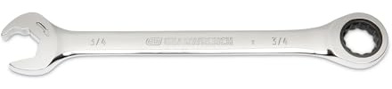 GEARWRENCH 12 Pt. Open End Ratcheting Combination Wrench, 3/4 - 85584
