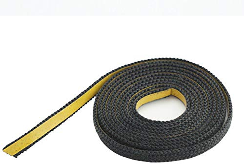 Dichtband selbstklebend schwarz 20mm x 2mm ideal für Scheibendichtungen von Kaminöfen