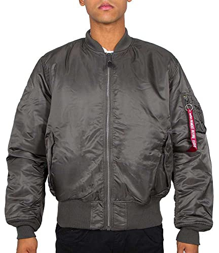 Alpha Industries Men's MA-1 Jacket, Grey (rep.grey 04) ,Small