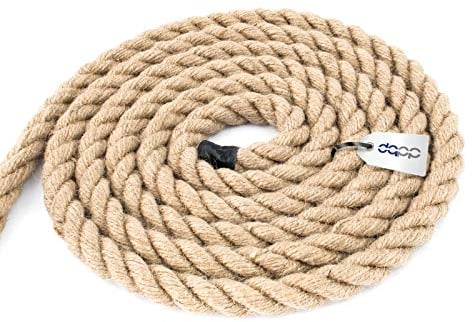 DQ-PP JUTESEIL | 5m | 10mm stark | Kordel Natur Braun Naturfasern | DIY Dekoration | Makramee | Garten Tauziehen Handlauf