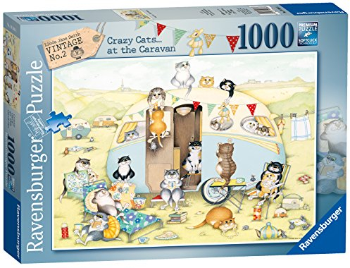 Ravensburger Linda Jane Smith Vintage No. 2 Verrückte Katzen... bei der Karawane Spielset Puzzle, 1000 Einzelteile