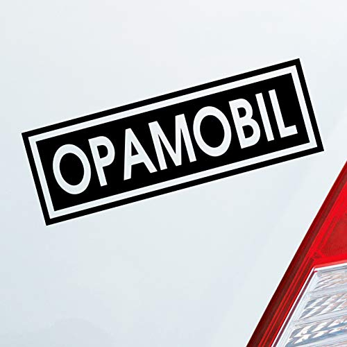 Hellweg Druckerei Opamobil Oma Opa Enkel Familie Liebe Auto Aufkleber Sticker Heckscheibenaufkleber