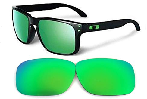 Galaxie Verres de Rechange pour Oakley Holbrook Polarisé Vert 100% Uvab - S, Regular