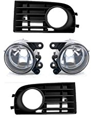 Satz Nebelscheinwerfer NSW mit Blenden HB4 Klarglas für kompatibel mit Golf V 5