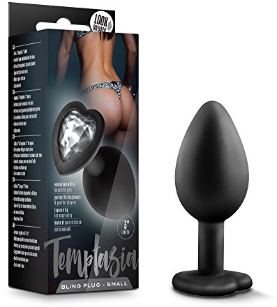 Temptasia - Bling Anal Plug - Klein - Schwarz