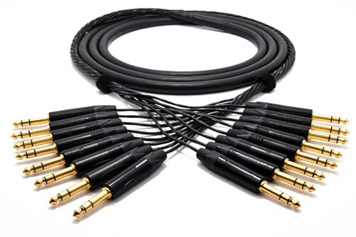 enoaudio Mogami 2932 8 Multicore Analog Kabel | Neutrik Gold 6,3mm TRS klinke | HiFi, 3,0 m