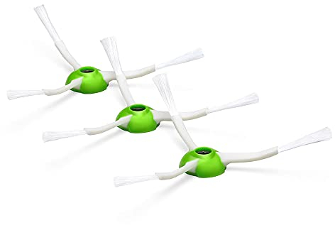 iRobot 4624877, Accessoire Officiel-Lot de 3 brosses latérales pour Roomba de série e et i, Vert