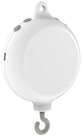 COLORFULSTREAM Digitale Spieluhr für Babybett, mobile Spieluhr mit 128 m TF-Karte, batteriebetrieben.