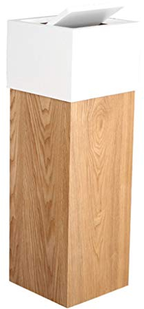Trash can Poubelle- Poubelle à Bascule, en Bois Massif Amovible, adaptée à Une Utilisation en intérieur (Color : B)