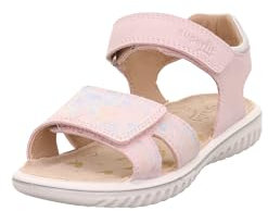 Superfit Mädchen Sparkle Sandale, Rosa Silber 5530, 34 EU