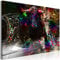 decomonkey Bilder Stier Abstrakt 120x80 cm 1 Teilig Leinwandbilder Bild auf Leinwand Vlies Wandbild Kunstdruck Wanddeko Wand Wohnzimmer Wanddekoration Deko Tiere Bunt