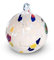 Gocce di Murano Palle di Natale in vetro di Murano confezione coppia 2 palline grandi in vetro soffiato colorate lavorazione artigianale eleganti decorazioni natalizie per albero di natale (Bianco, 2)