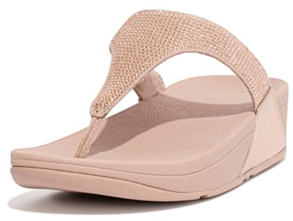 Fitflop Femme Lulu Toe Post hotfix Schiebe-Sandalen, Rose Gold, 41 EU