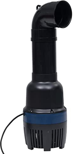 vidaXL Teichpumpe Rohrpumpe Hochleistungspumpe Wasserpumpe Pumpe Gartenpumpe Strömungspumpe Filterpumpe Teichwasser Umwälzpumpe 26000L/h 135W