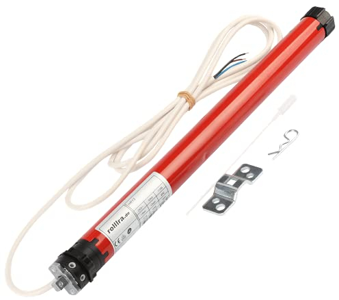 Rollladenmotore klassisch kabelgebunden Zugkraft 10NM (20kg) - 40NM (100kg) Rohrmotor Rolladenmotor (Mini-Motor für 40mm 8-Kant Welle [ bis 36kg ])