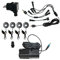 Bachlauf Teichpumpen-Set Oasis 250-H-Hybrid mit 230V-Anschluss, 4Stck. 5-Fach LED-RGB-Licht - für Wasserkaskade Quellbach Wasserspiel für Garten, Gartenteich - Solarbetrieb ist aufrüstbar