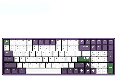XYLXJ Typewriter 100 Keys Mechanical Gaming Keyboard Compact Bluetooth Wired Dual Mode Keypad for PC/Mac Gamer Computer