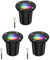 ledscom.de 3 Stück Bodeneinbauleuchte BOLI für außen, IP67, schwarz, rund, 108mm Ø inkl. LED RGB Lampe, smart 473lm