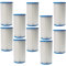 vhbw 10x Cartuccia Filtro sostituisce Intex Filtro Tipo A per Piscina, Pompa Filtro - Filtro dell'Acqua, Bianco/Blu
