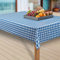 laro Wachstuch-Tischdecke Abwaschbar Garten-Tischdecke Wachstischdecke PVC Plastik-Tischdecken Eckig Meterware Wasserabweisend Abwischbar, Muster:Bavaria Blau, Größe:110x220