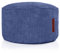 Green Bean Pouf-Kissen 45x25cm mit EPS-Perlen Füllung & Cordstoff Bodenkissen Liegekissen Sitzkissen Sitzhocker Sessel Kinder Erwachsene Stoff Hocker Ablage Dunkelblau