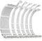 Antec Power Supply Sleeved Cable, PSU Extension Cable Kit / 1x24pin ATX / 2x8pin (4+4) EPS / 3x8pin (6+2) PCI-E, 30cm Length with Combs, Dual EPS White (White Connector)