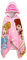 Disney Poncho de plage à capuche pour fille Motif princesses Disney, rose, Taille Unique