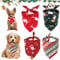 Haustier Bandanas, 4 Stücke Weihnachten Haustier Halstuch, Dreieck Hund Schal, Einstellbar Haustier Bandana, Haustier Kopftuch Set, für Katze Hund Weihnachten Dekoration Zubehör
