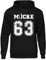 UGLYSHIRT Mücke 63 Herren Kapuzenpullover | Football Hoodie Kult Weltkulturerbe Pullover | M1 Schwarz (XXL)