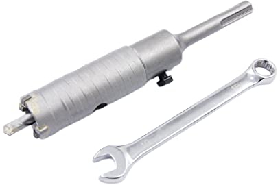 Broca SDS de 30mm Con Adaptador de 110mm Para Hormigón, Ladrillos y Paredes de Bloques - Broca Hueca de Metal Duro