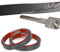 Btstil Moulure flexible et garniture murale, finition métallisée effet miroir, bande autocollante noire pour mur, porte, meubles, armoire, 2,5 cm