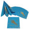 Oblique Unique® 20 Servietten Einschulung Schuleinführung – Deko für Jungen in Blau mit Gold-Design: ABC, Zuckertüte, Stifte – perfekt für Schulanfang