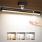 Moslumin Motion Sensor LED Light Bar Indoor, Rechargeable Under Cabinet Kitchen Lights, Magnetic Battery Powered Operated Wall Strip Lights with Remote Control for Shelf Mirror Indoor – Black