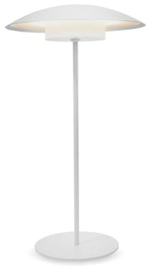 newgarden - SARDINIA Tragbare Tischleuchte. Warmes LED-Licht. Mit wiederaufladbarem Akku bis zu 20 Stunden Betrieb (Weiß, 40 cm)