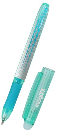 Online magiXX radierbarer Tintenroller Türkis I Gelschreiber türkis I radierbare Gel-Mine, medium, austauschbar I Tintenroller mit thermosensitiver Tinte I Radierstift, radierbarer Kugelschreiber