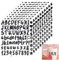 810 Stücke Buchstaben Aufkleber,10 Blätter Selbstklebendes Vinyl Buchstaben Zahlen Kit,Schwarz Klebebuchstaben Aufkleber,für Postfach,Schilder,Adressnummer,DIY Scrapbooking,Dekorationskunst