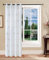 Tata Home Coppia Tendoni per Interni a Vetro Finestra Semitrasparenti Bianche Tende Camera Soggiorno Sala da Pranzo Fantasia Shabby Chic 140x290 cm con Cuori Beige