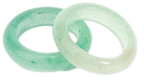 Steinringe – Naturstein-Kreisring, rosa Quarz-Bergkristall-Ringe für die Herstellung von DIY-Anhänger-Halsketten-Schmuck, Mann und Frau, Aventurin, Bohrungsgröße 19 mm