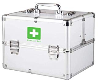 Portavasi da fiori Kit di pronto soccorso a 3 strati Custodia per armadietto Kit di emergenza medica portatile in alluminio Kit di sopravvivenza in caso di terremoto Cassetta di pronto soccorso a