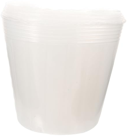 FUNOMOCYA 10 Stück Transparente Blumentopf Einsätze Aus Kunststoff Mit Ablauflöchern Für Balkon Und Gartenpflanzen - Leichte Und Stabile Pflanzgefäße Für Orchideen Und Sämlinge