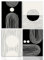 NymphFable A3 Ungerahmt Schwarz Weiß Boho Leinwand Bilder Geometrische Linie Drucke, Abstrakte Minimalistische Wanddeko Poster für Schlafzimmer Wohnzimmer Set von 4