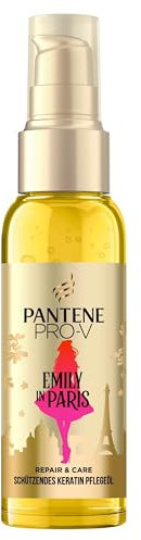 Pantene Pro-V x Emily in Paris Limited Edition Keratin Haaröl 100ml. Hilft bei Trockenem und Geschädigtem Haar. Widerstandsfähiger gegen Haarbruch