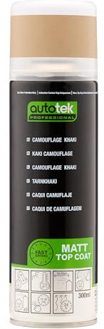 Autotek Camouflage Design Khaki Spray Paint, Camouflage Paint Aerosol Spray, 300 ml