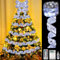 Nastro di Natale a LED, Argento Luci Albero di Natale, Nastro Luminoso per Albero di Natale, 10 M 100 Led Nastro Luci Albero di Natale, per Decorazioni per l'albero di Natale, Matrimoni, Feste