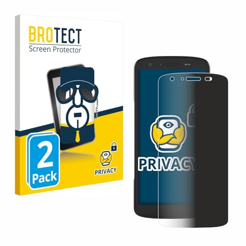 BROTECT Blickschutzfolie für Zebra TC22 | 2 Stück Anti-Spy Displayschutz Made in Germany Datenerfassungsgeräte Privacy Screen Protector Blaulichtfilter Klare Folie