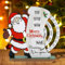 Weihnachtskalender, Holz Weihnachten Schreibtischkalender, manuell drehbarer Kalender, Weihnachtsmann, Glocke, Schneemann, Desktop-Blockkalender für Heimdekoration
